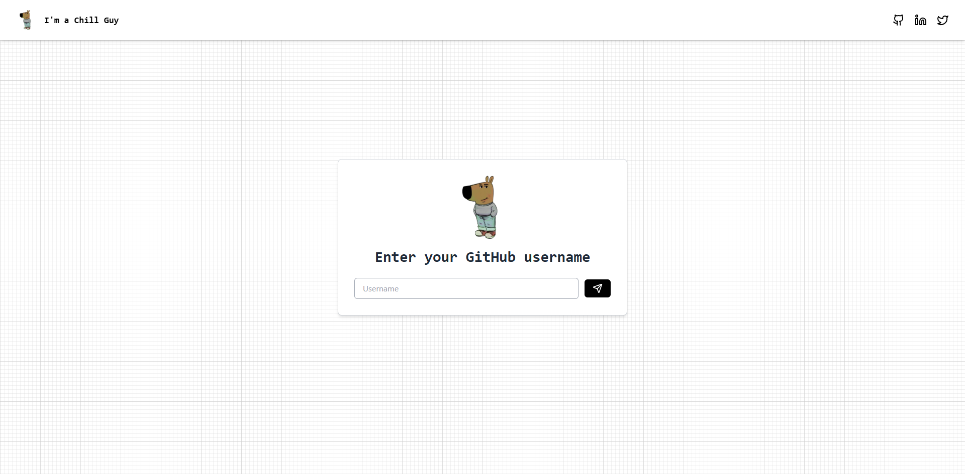 Screenshot of I'm a chill guy project